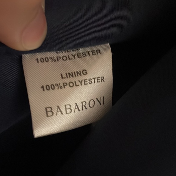 Babaroni Bridesmaid Maxi Dress Dark Navy Chiffon, NWOT size 8/10 check measure - Picture 5 of 6